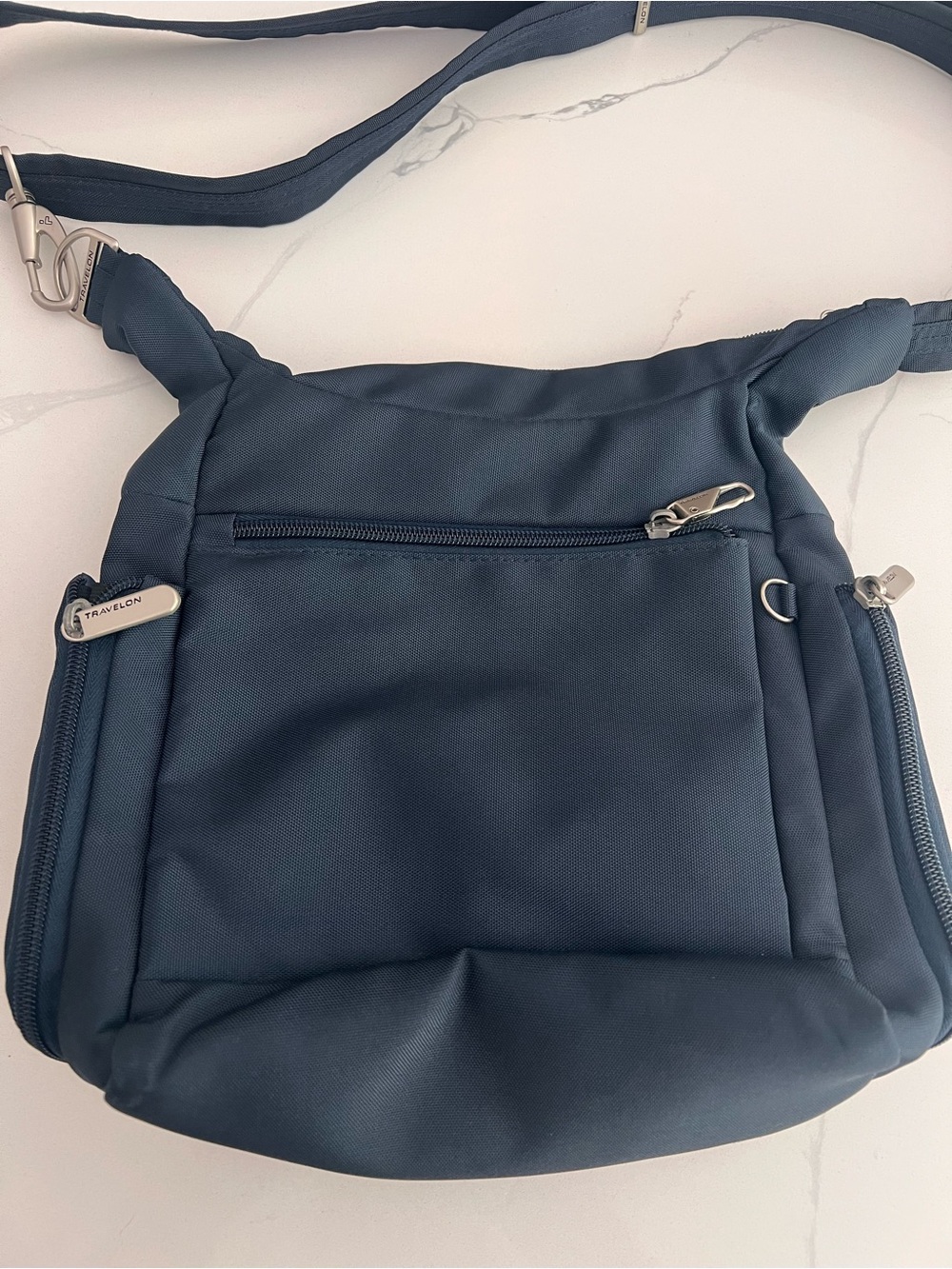 TRAVELON Anti-Theft Classic Messenger Bag Midnight NWT $88 - Picture 8 of 14